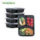  recipientes divididos para preparación de comidas